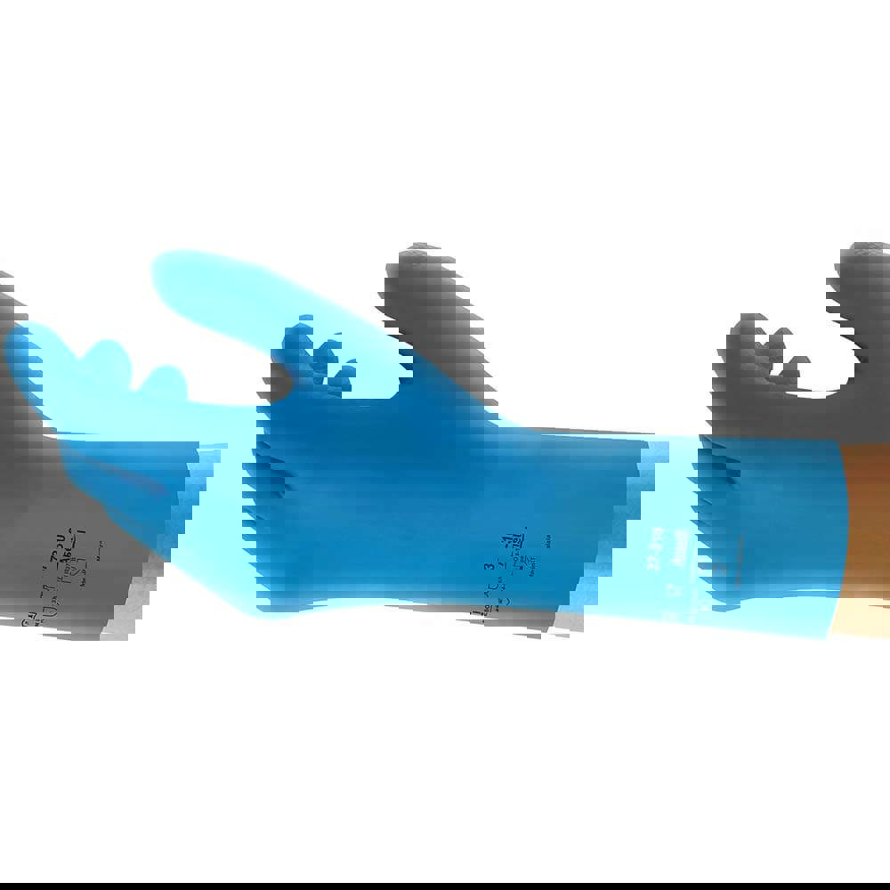 Series 37-310 Chemical Resistant Gloves: 8.00 Thick, Nitrile, Unsupported,